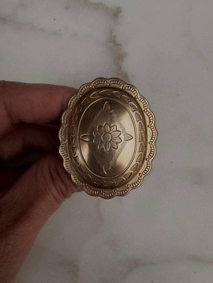 Statement Brass concho slide – November Maker