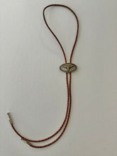 Load image into Gallery viewer, HOOK ‘EM honey brown bolo tie
