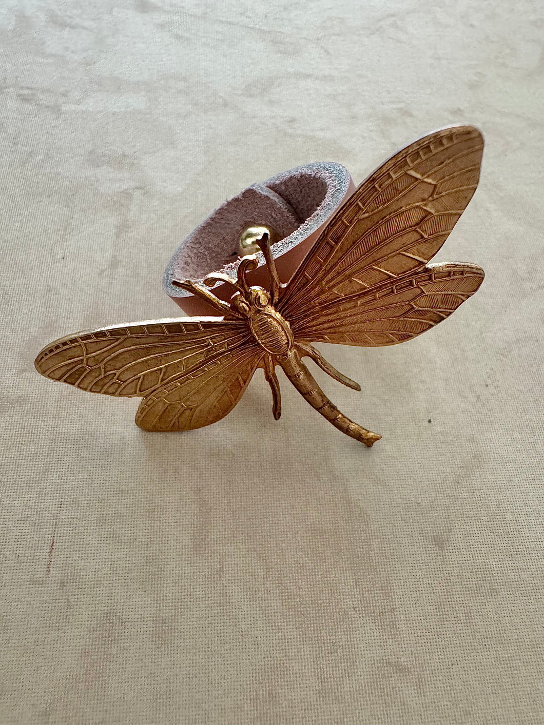 dragonfly leather slide